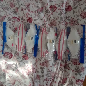 Masker med filter  - Säljer 7st masker med filter, funkar bra när man gör naglar! Oanvända och oöppnade! Dem är ganska dyra, jag säljer alla för 100kr + frakt!