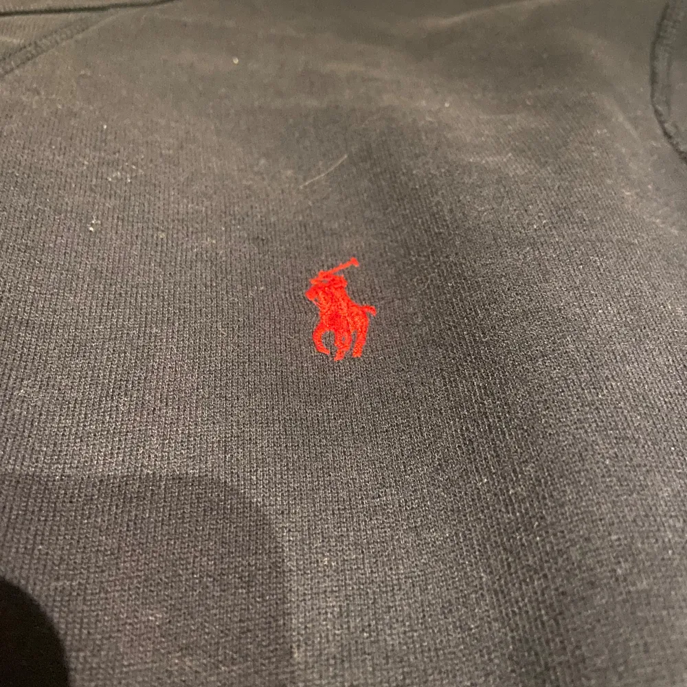 Stilren och höstig sweatshirt från ralph lauren.  Inga defekter, missfärgningar eller tecken på slitage.  Jag är 179 tröjan skulle nog sitta bättre om du var runt 185. Hoodies.