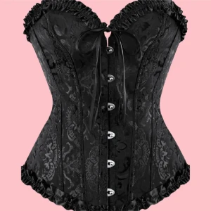 Svart korsett  - As snygg korsett perfekt nu till halloween!! Köpt av en annan tjej på Plick som endast är använd 2 gånger. Den går att spänna åt och lossa på baksidan 
