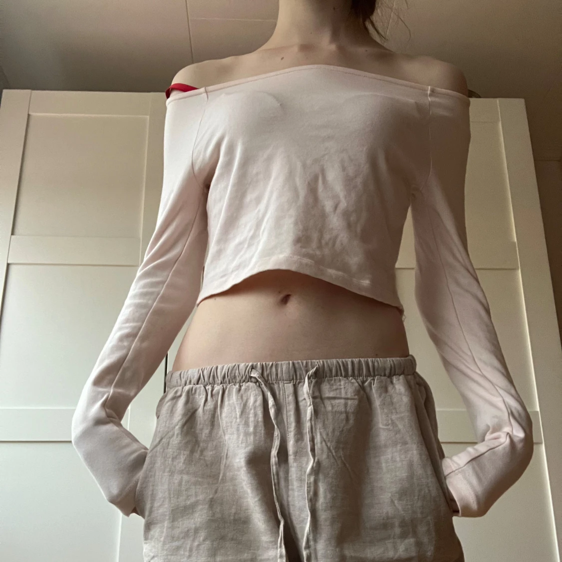 Beige offshoulder topp - 92