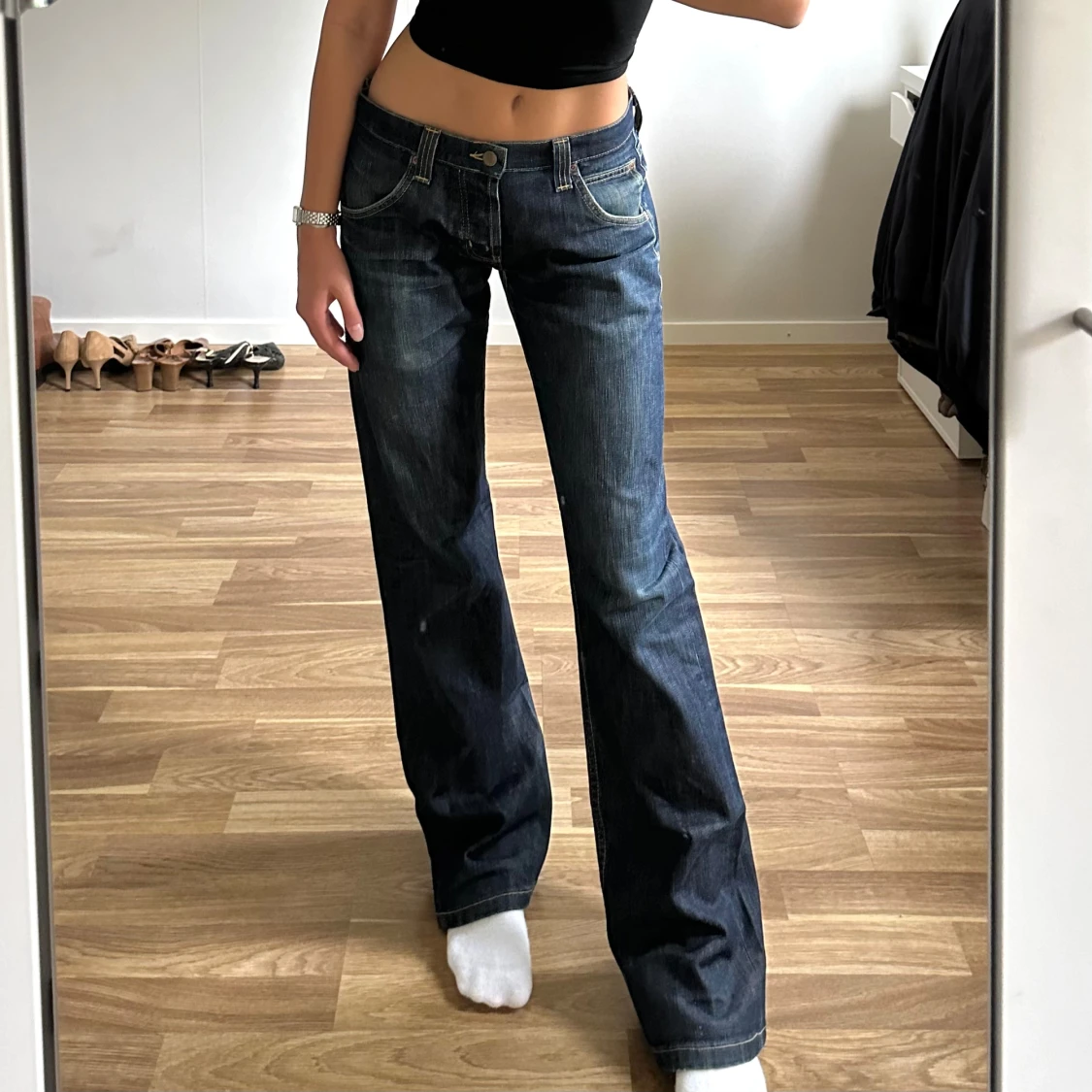 Lågmidjade jeans  - 90