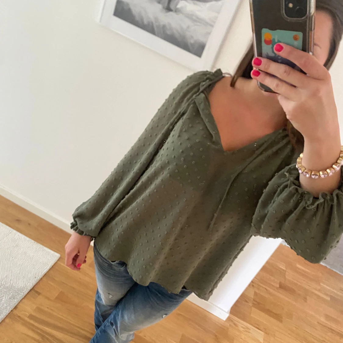 Grön blus från Zara - 90