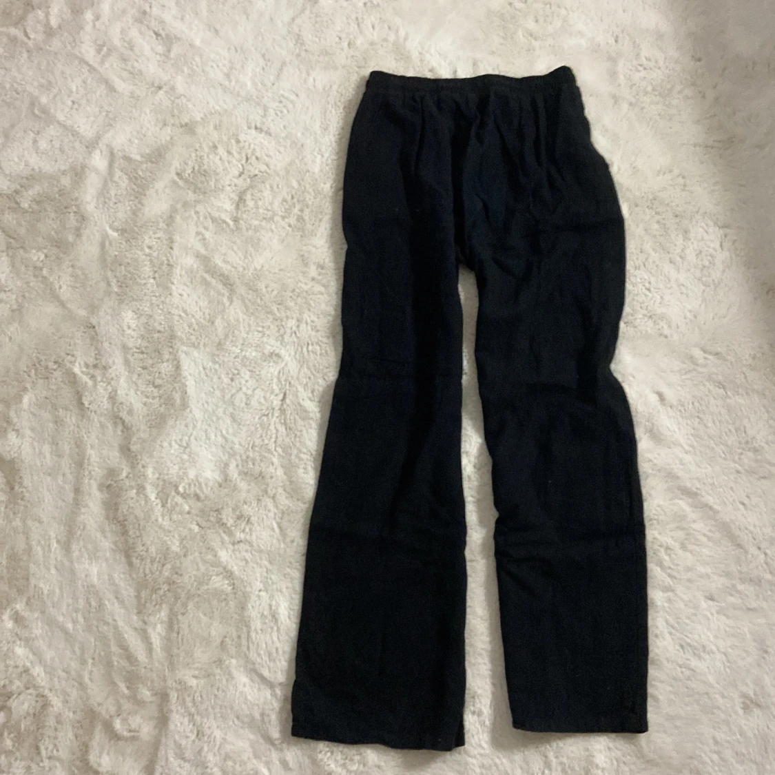 Svarta linnebyxor - 90