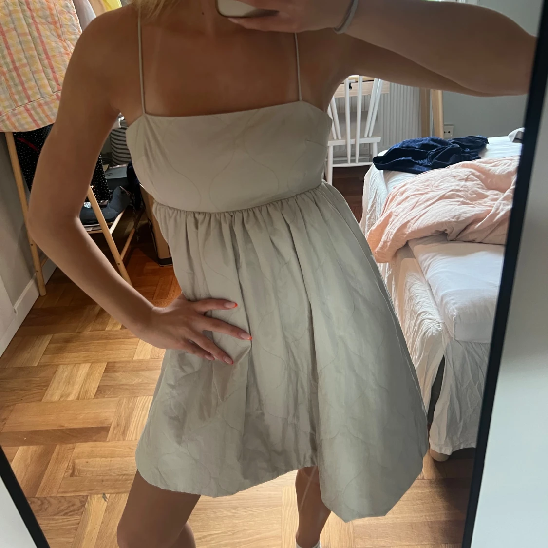 Quiltad klänning  - 90