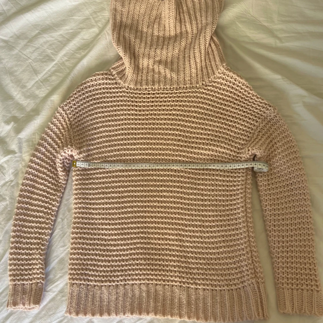 Rosa stickad turtle neck - 90