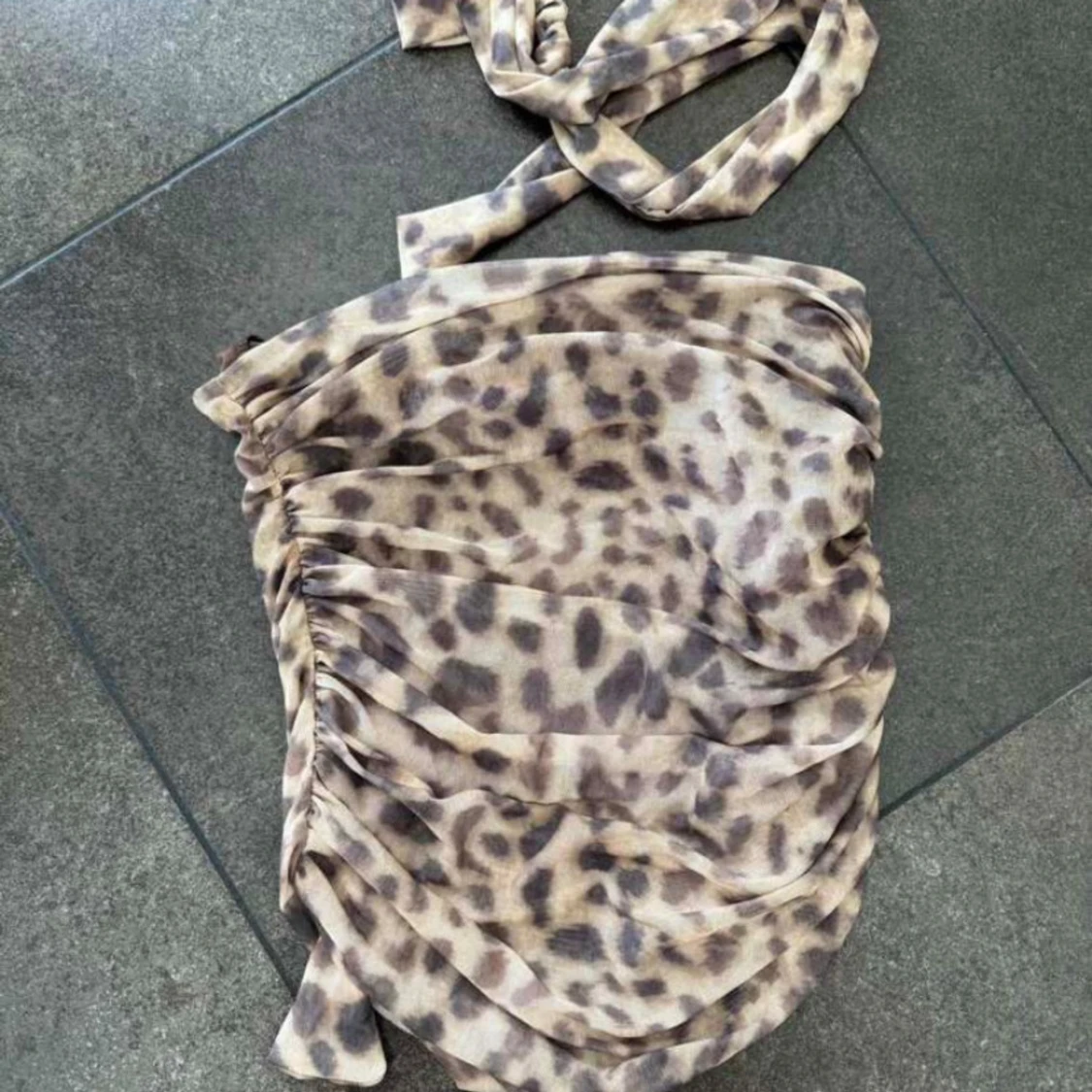 Leopardmönstrad topp strl S - 90