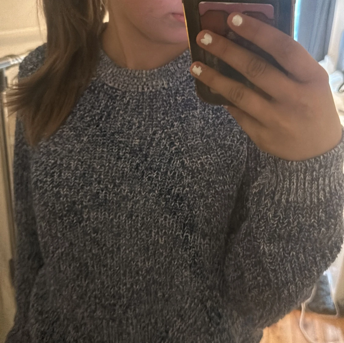 stickad tröja 