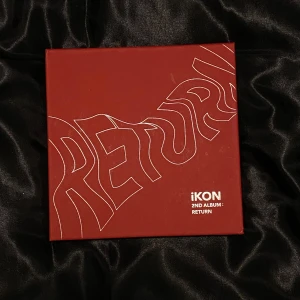 iKON kpop album - iKON return red ver. Mink skick En sticker saknas
