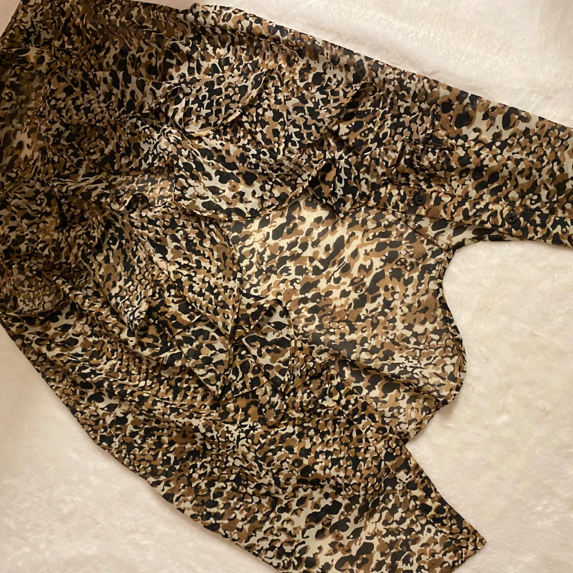 Leopardmönstrad tunn väst från Lauren - 90