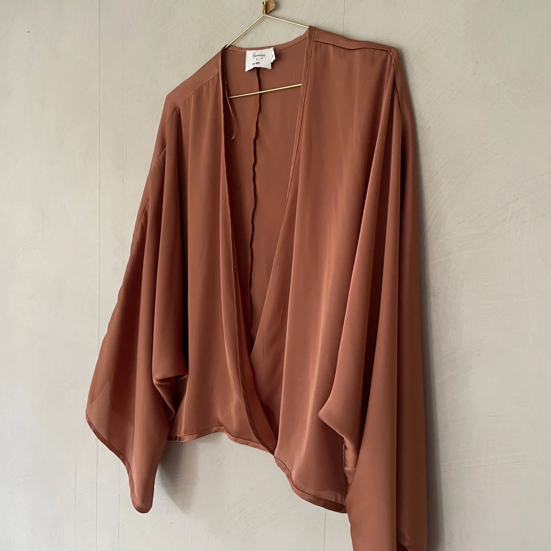 Rostbrun silkesblus  - 91