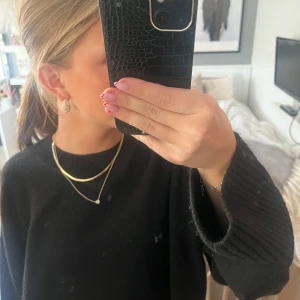 Hjärt- halsband - 18k guldplaterat Äkta silver