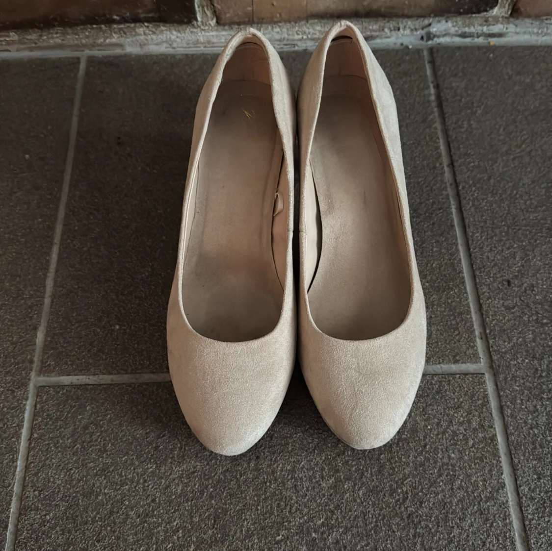 Beigea/rosa klackar  - 2