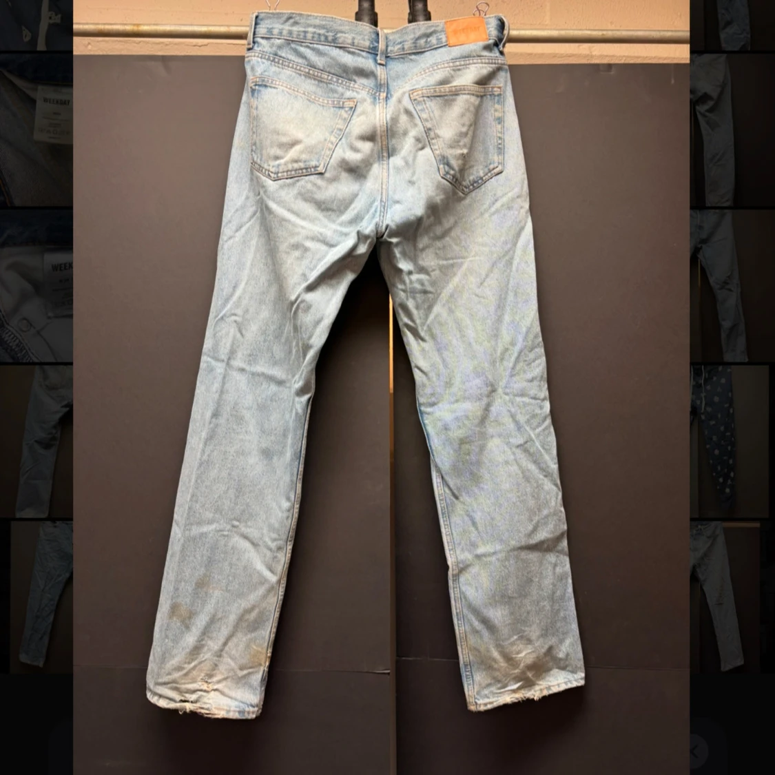 2 FÖR 1 Ljusblå och mörkblå jeans från Weekday ”space” - 1