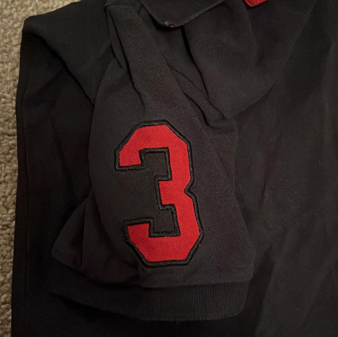 Mörkblå pikétröja från U.S. Polo Assn. - 1