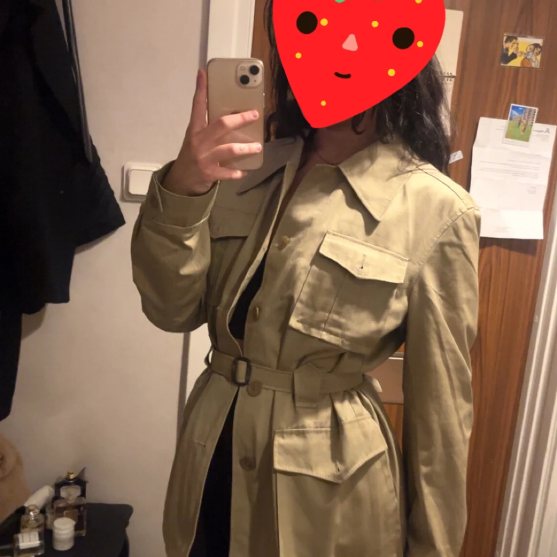 Beige trench coat - 1