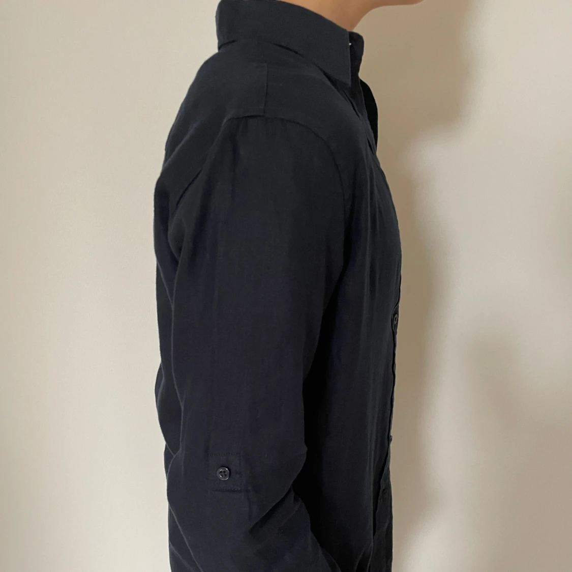 Mörkblå linneskjorta från Ralph Lauren - 1