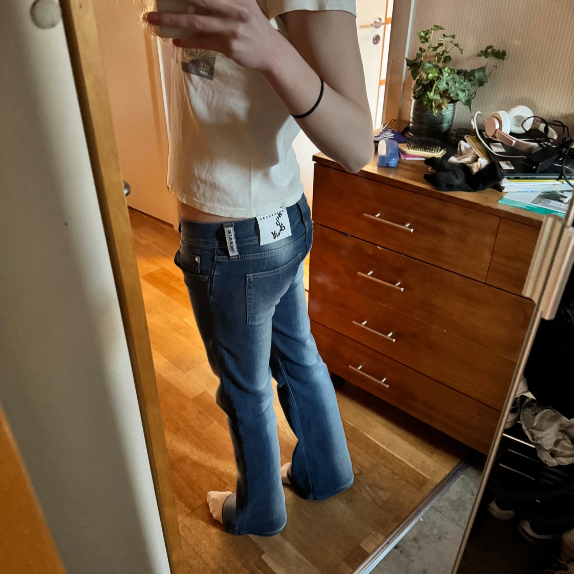 Lågmidjade bootcut jeans - 1