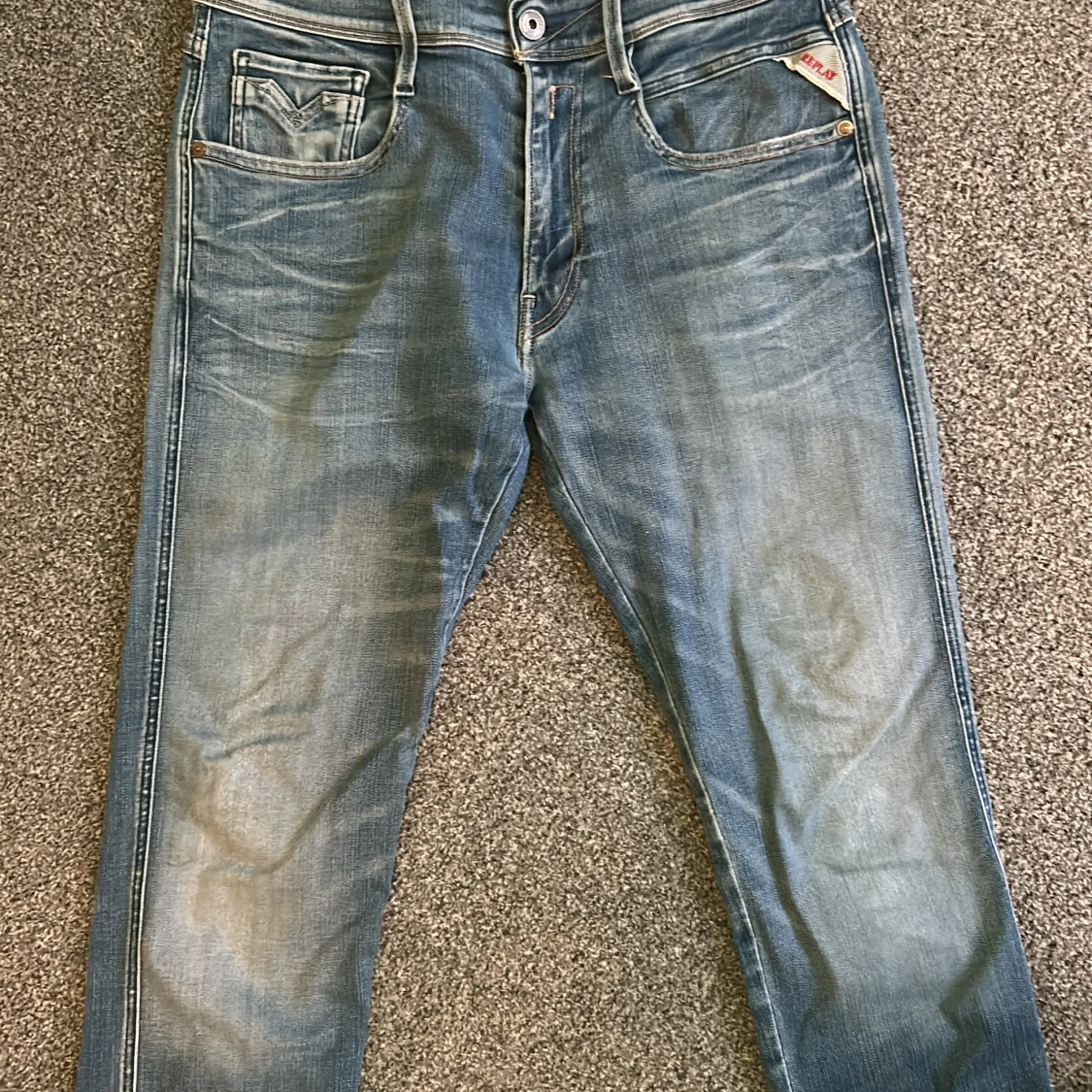 Blå jeansbyxor från Replay - 1