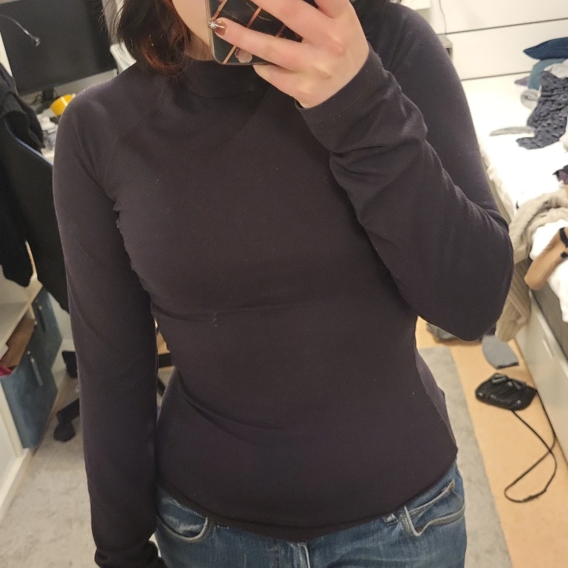 Svart långärmad topp från CRW - 2