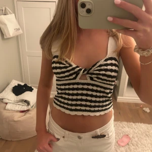 Randig stickad topp - Suuper fin randig topp💗