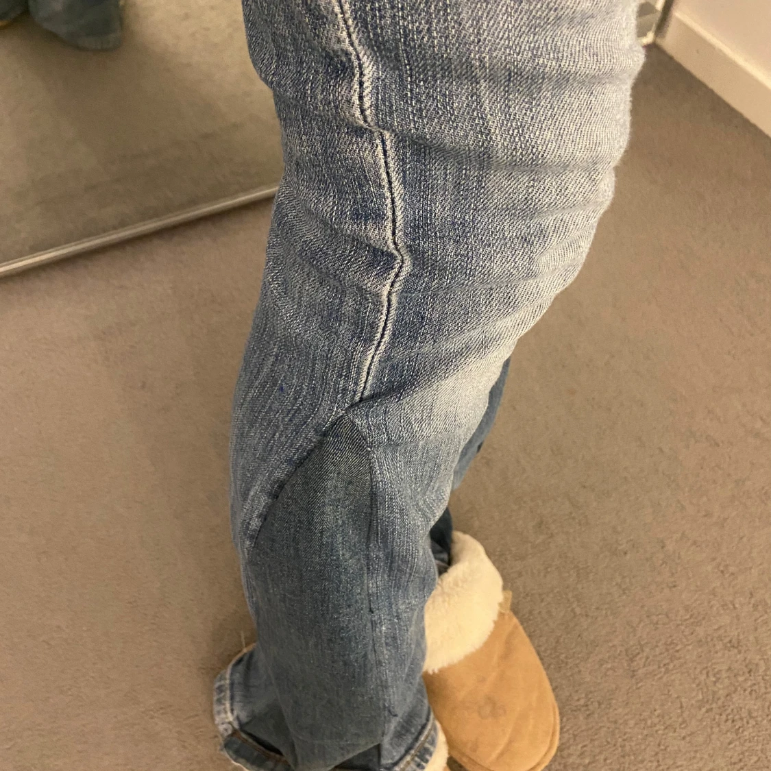 Lågmidjade bootcut jeans - 92