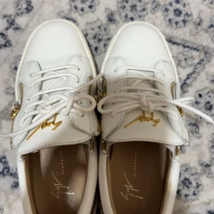 Giuseppe zanotti - Har bild på kvitto. Säljer mina giuseppe zanotti skor pågrund av att jag inte använder dom nå mera. Dom är knappt använda, perfekt skick. Dom är köpta på Giuseppe zanottis hemsida för ungefär 6600kr. Kan gå ner i pris vid snabbaffär!