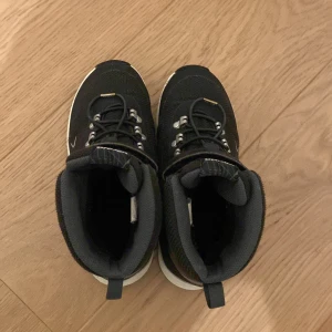 Svarta skor från Viking! - Säljer ett par svarta kängor från Viking med Gore-Tex material. Skorna har snörning och en robust sula, perfekt för kalla dagar. De är designade för att hålla fötterna torra och bekväma. De är 21 cm.🖤