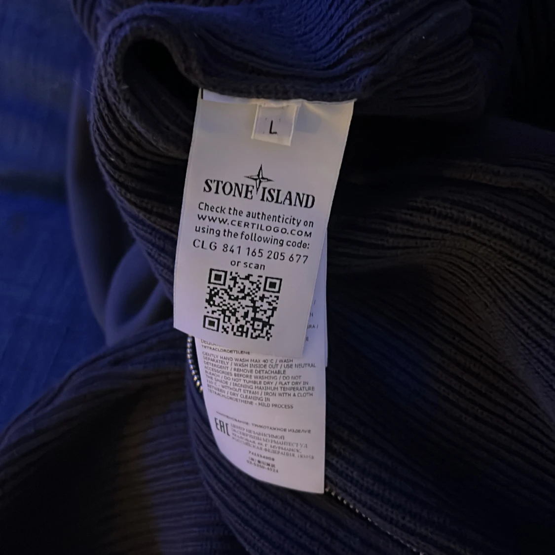 Svart ribbad jacka från Stone Island - 93