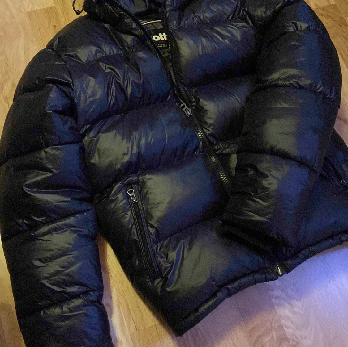 Svart pufferjacka ”Moncler variant” vinterjacka  - 90