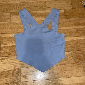 Blå ribbad topp från STR - Snygg blå ribbad topp från STB med breda axelband. Perfekt för en stilren men endå inte helt basic look. Toppen har en enkel design som gör den lätt att matcha med olika outfits. Perfekt på sommaren men funkar även bra till en lite festligare look.