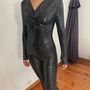 Glittrig dräkt - Jätteglittrig helkroppsdräkt, storlek small, men stretching. Väldigt festlig 💕