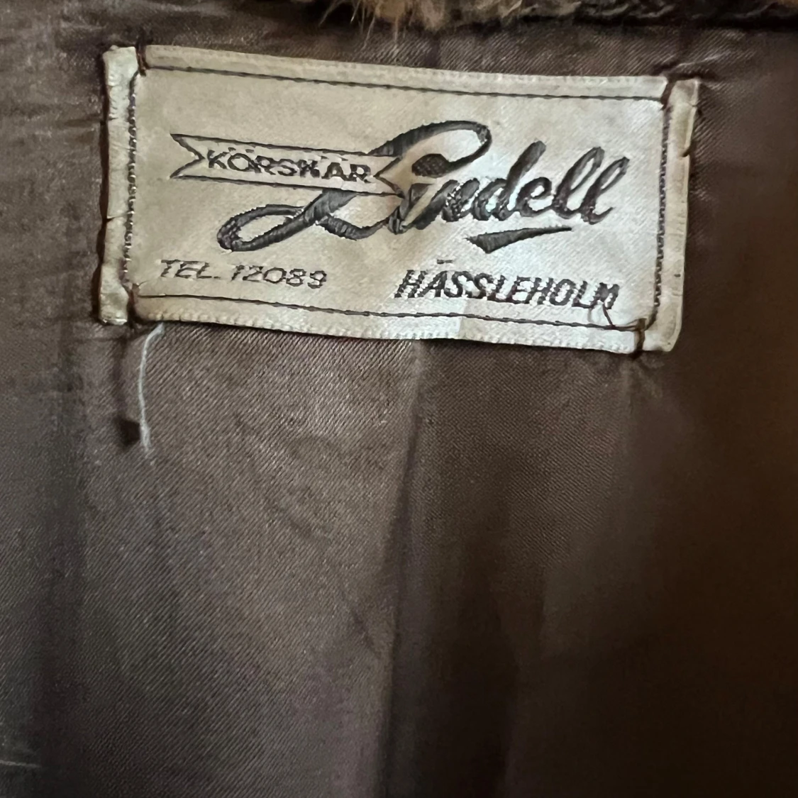 Vintage Brun pälsjacka från Lindell - 93