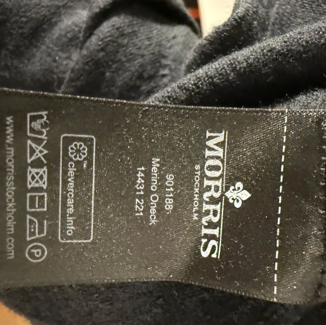 Svart merinoulltröja från Morris - 92