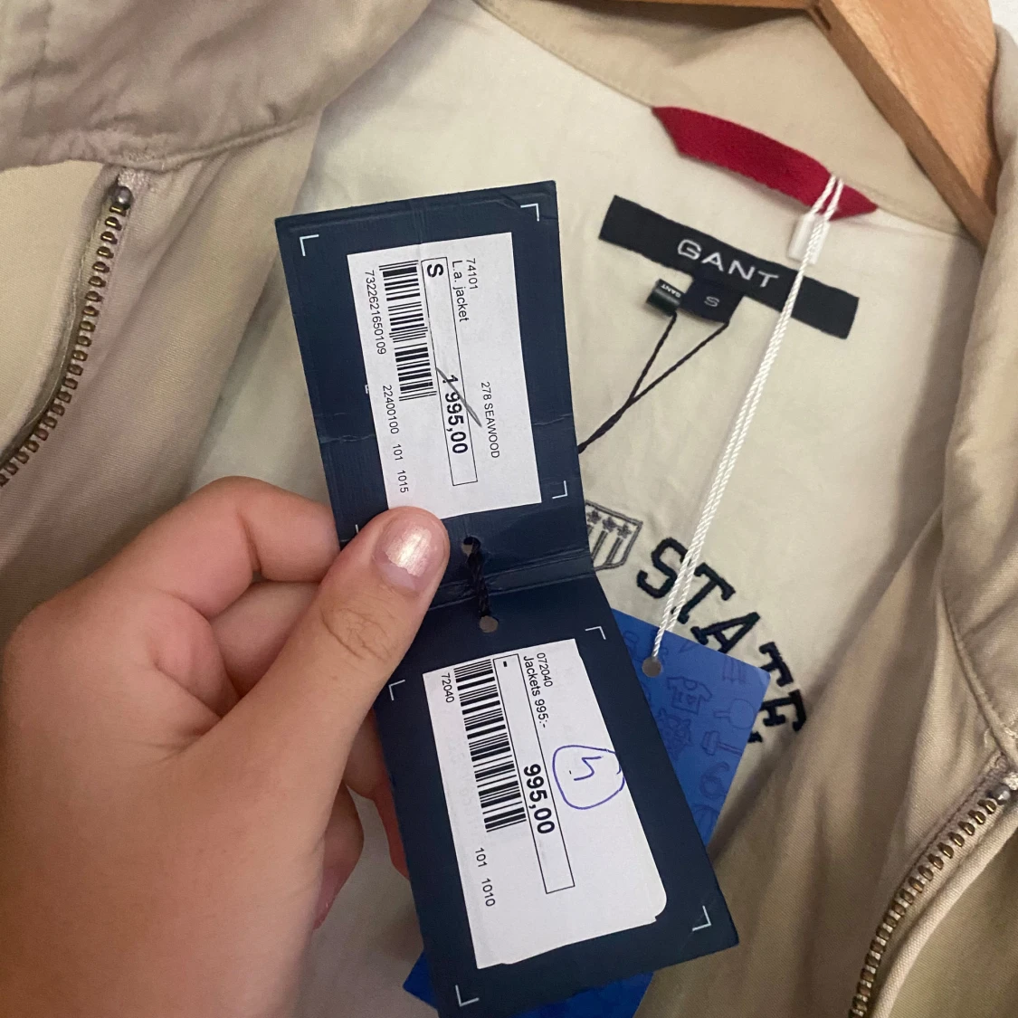 Helt ny GANT jacka - 90