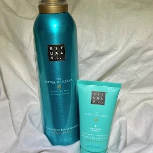 Nytt! Rituals karma  - Nytt! Duschskum full size 200ml Mild body scrub 50ml Nypris ca 195;-