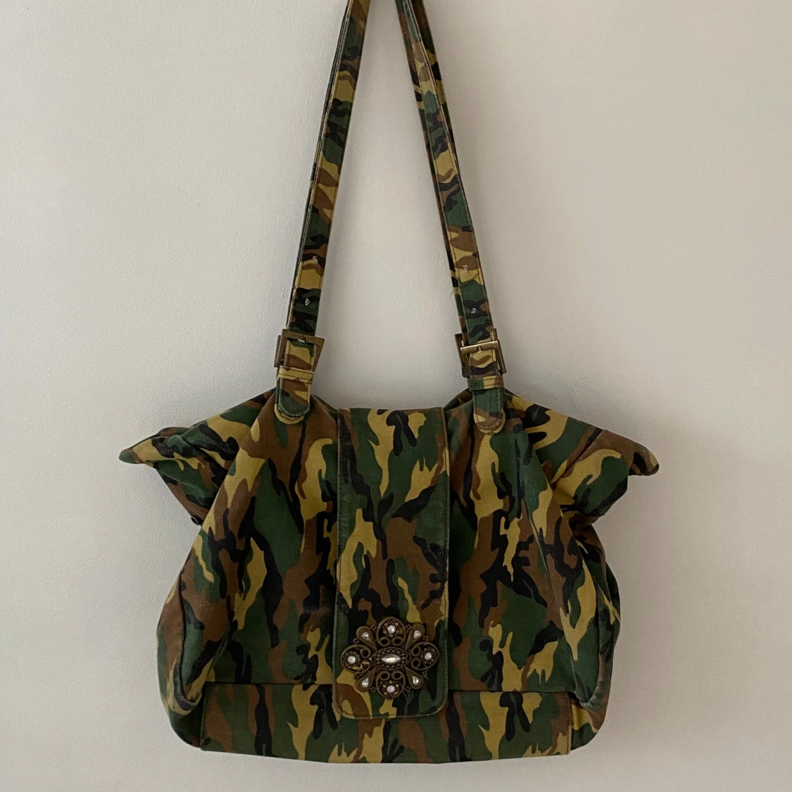 Vintage camouflage bag
