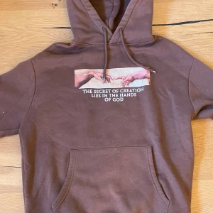 Skön pull & bear hoodie  - Skön brun hoodie med fint motiv. Passar mycke bra till hösten. Storlek S