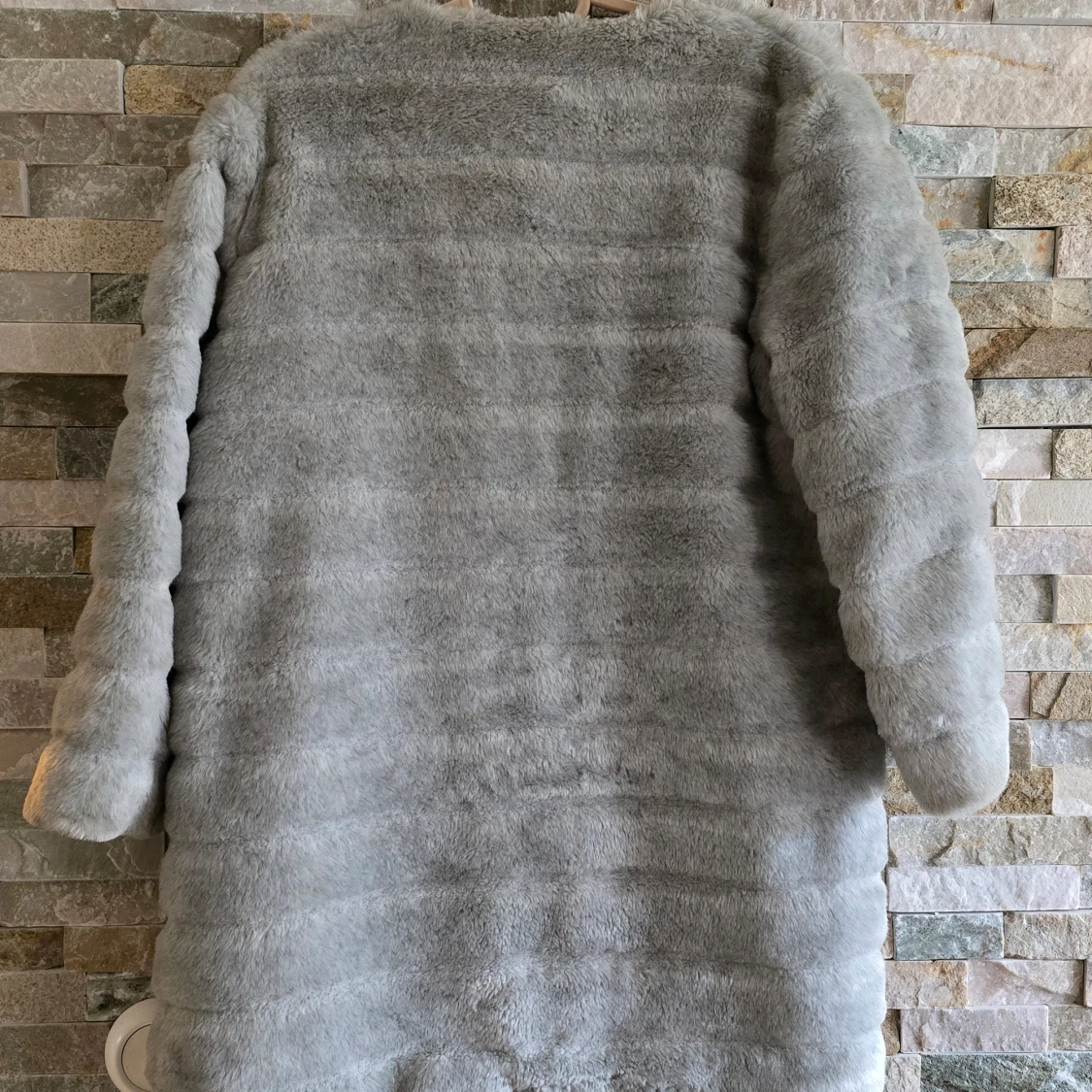 Fluffig fakepälsjacka jacka  - 93