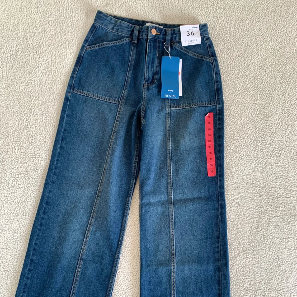 Sinsay blåa raka jeans - 91