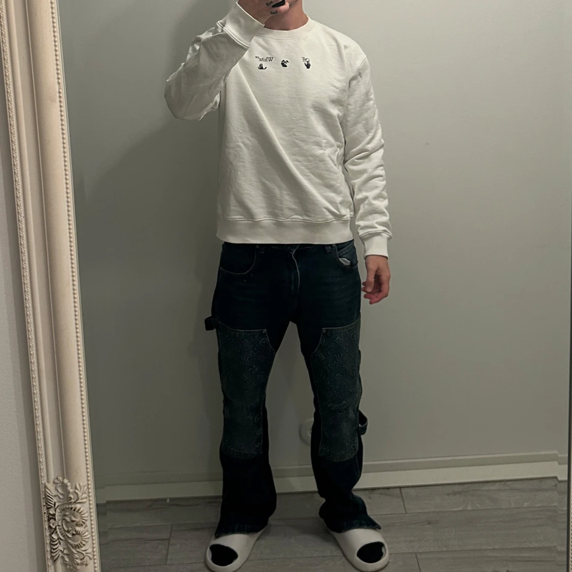 Vit sweatshirt från Off-White - 90