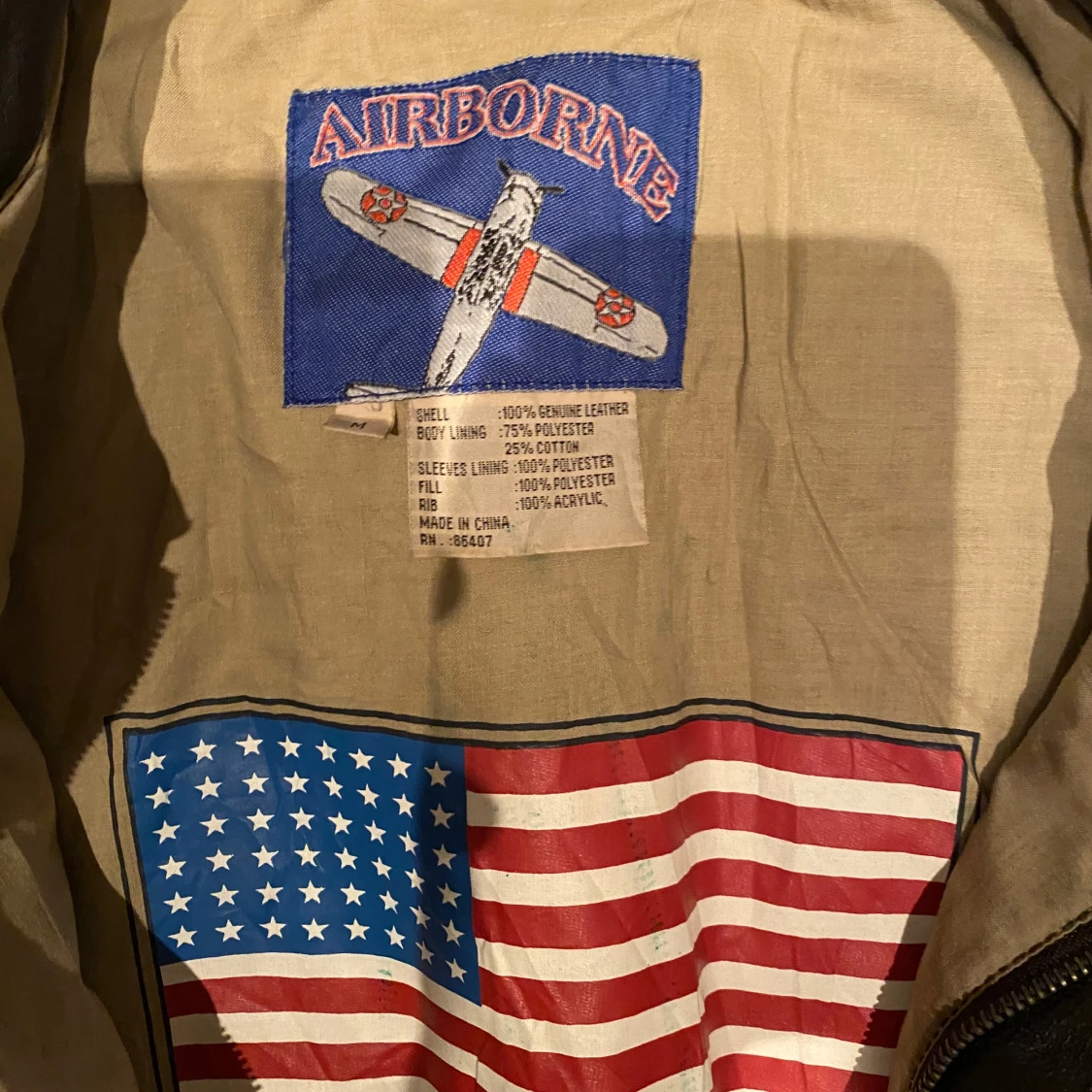 Brun  skinnjacka från Airborne - 92