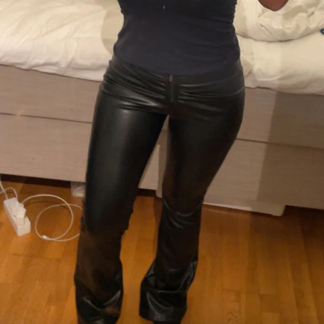 Svarta skinnbyxor från newyorker