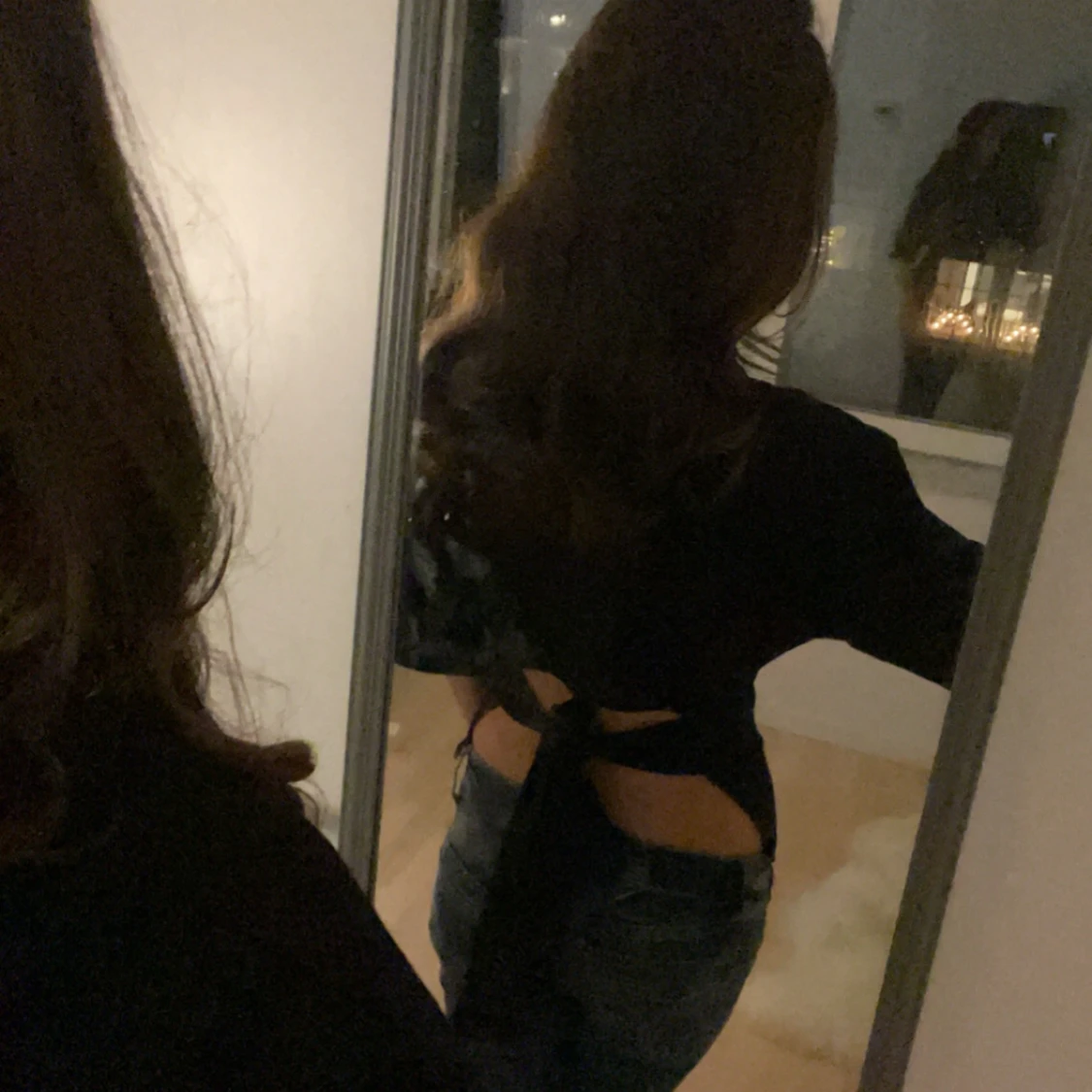 Svart croppad topp från Nelly - 90