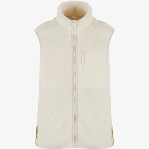 Vit fleeceväst med dragkedja - Säljer en mysig vit fleeceväst med dragkedja och  krage. Köpt för 560 kr på Zalando men den var tyvärr för stor för mig, helt oanvänd,  perfekt för kyliga dagar.