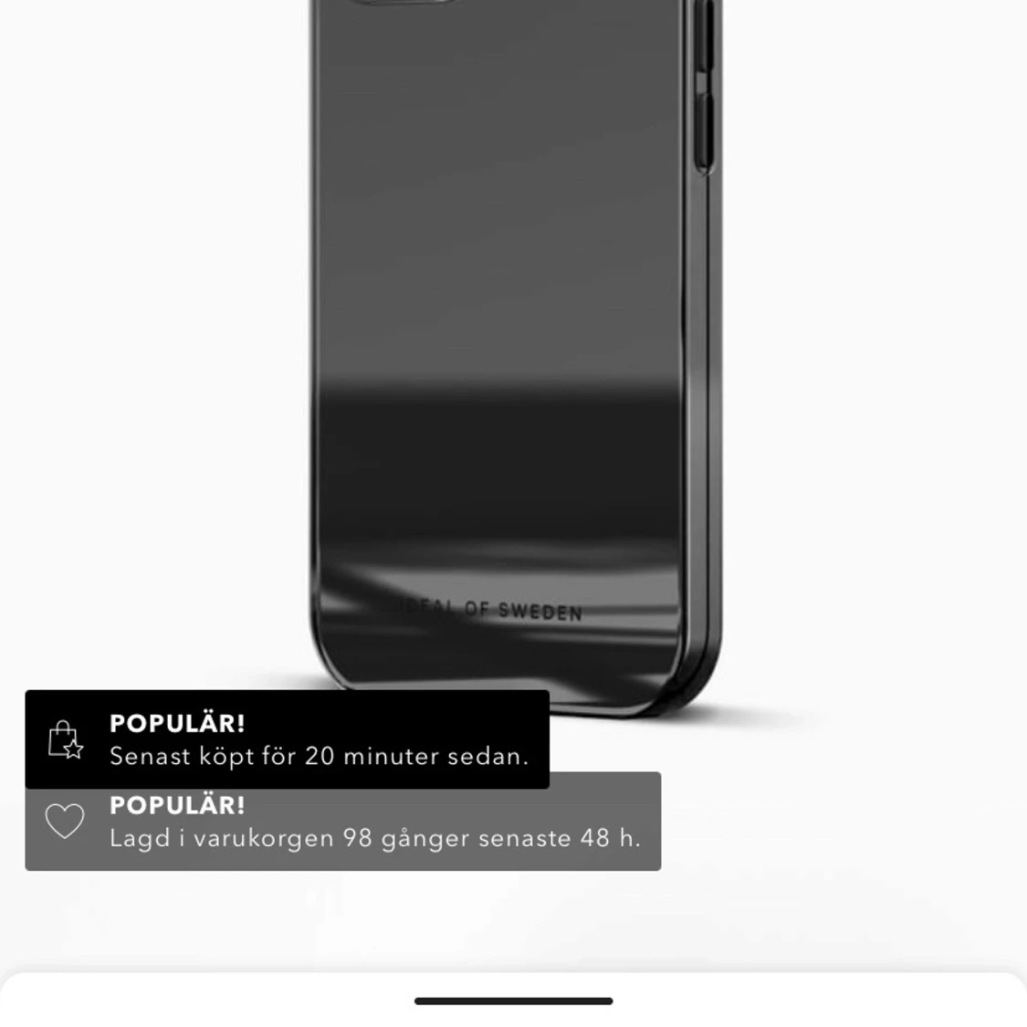 Svart mobilskal från Ideal of Sweden