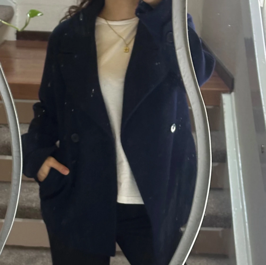 Mörkblå kappa från Nelly - 90