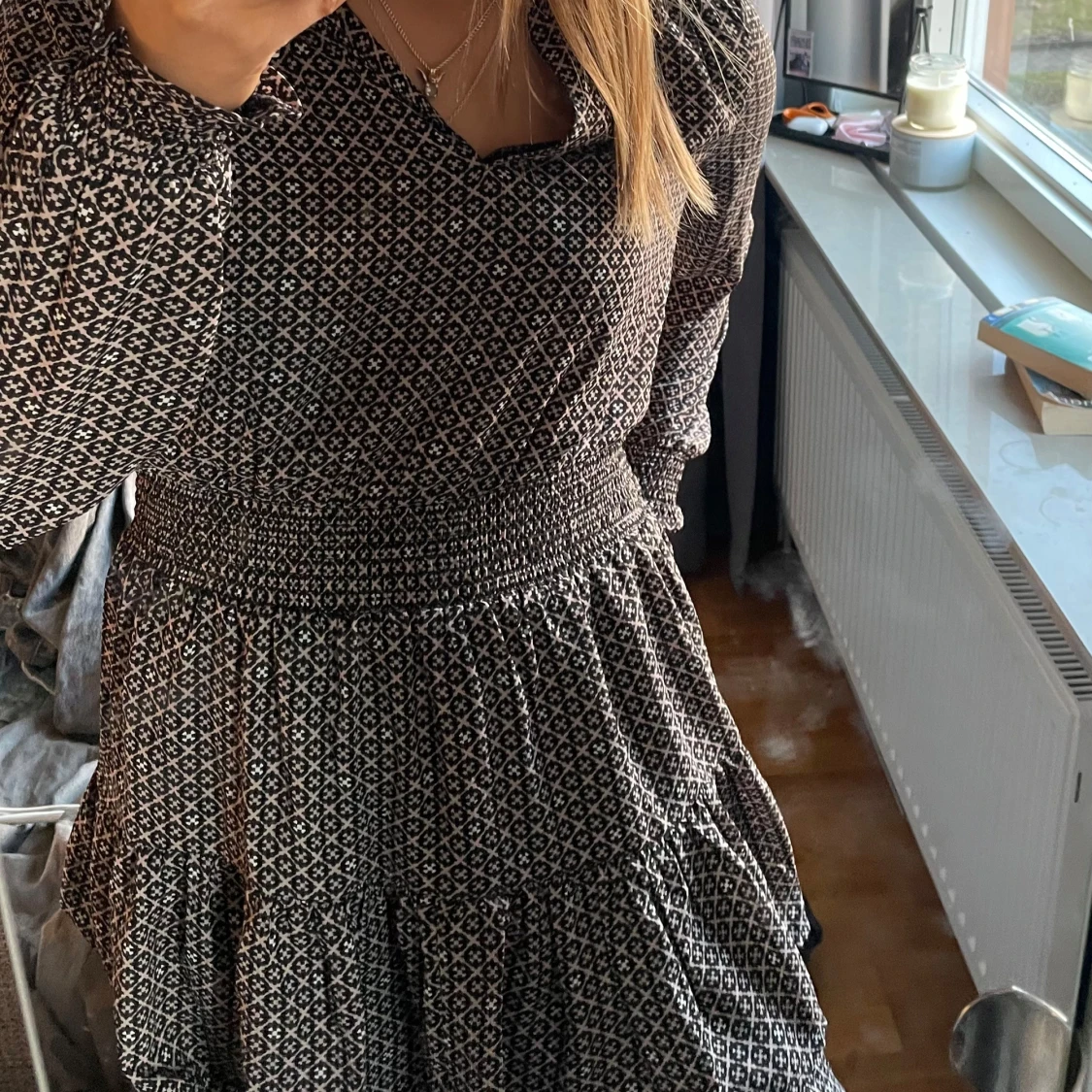 Mönstrad klänning  - 1