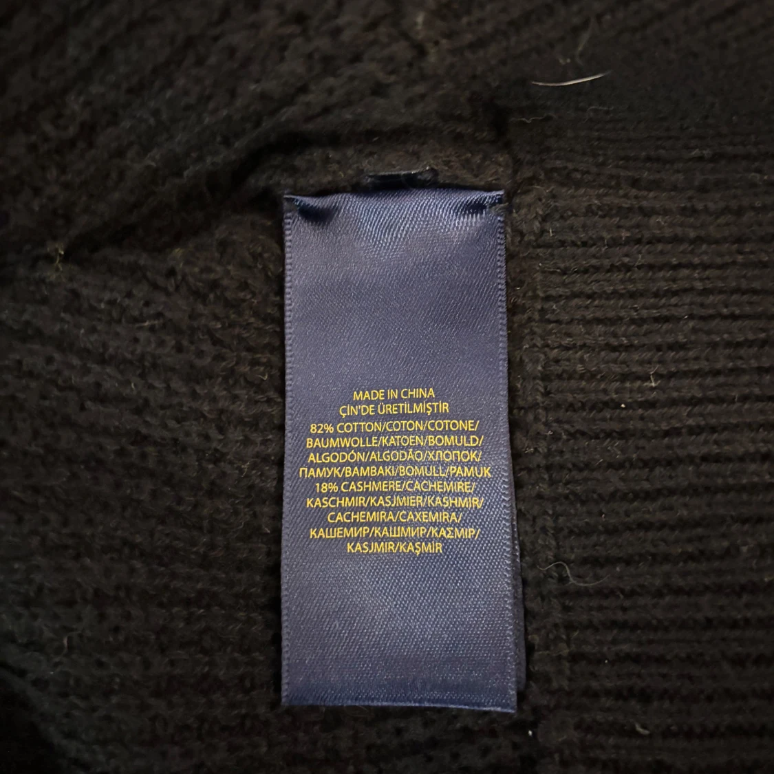 Svart Kashmir hoodie Ralph Lauren - 4