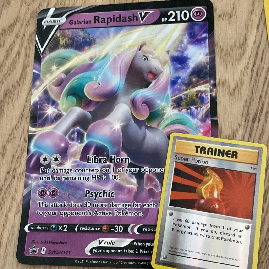 Pokémonkort Galarian Rapidash V