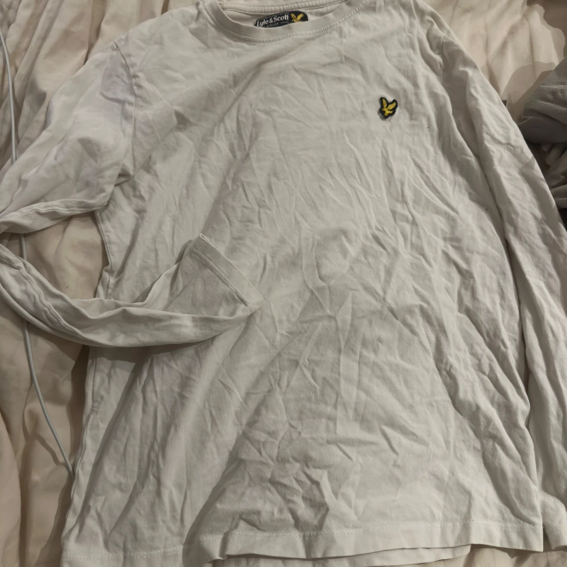 Vit långärmad tröja från Lyle & Scott
